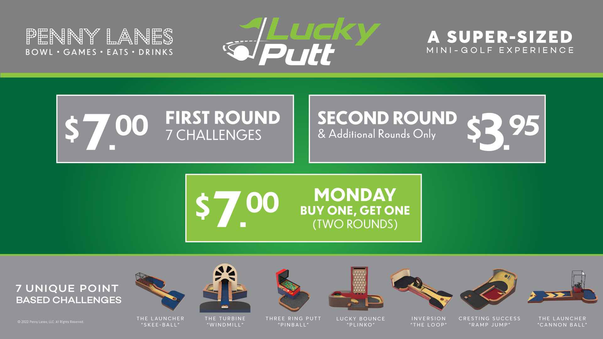 resized lucky putt pricing